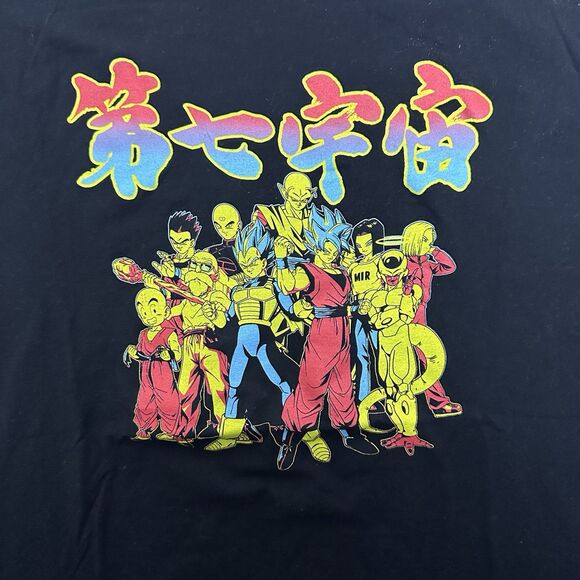 Dragon Ball Z Mens Super Anime T-Shirt 2XL Black Graphic Tee Goku Vegeta Crew - Picture 3 of 10